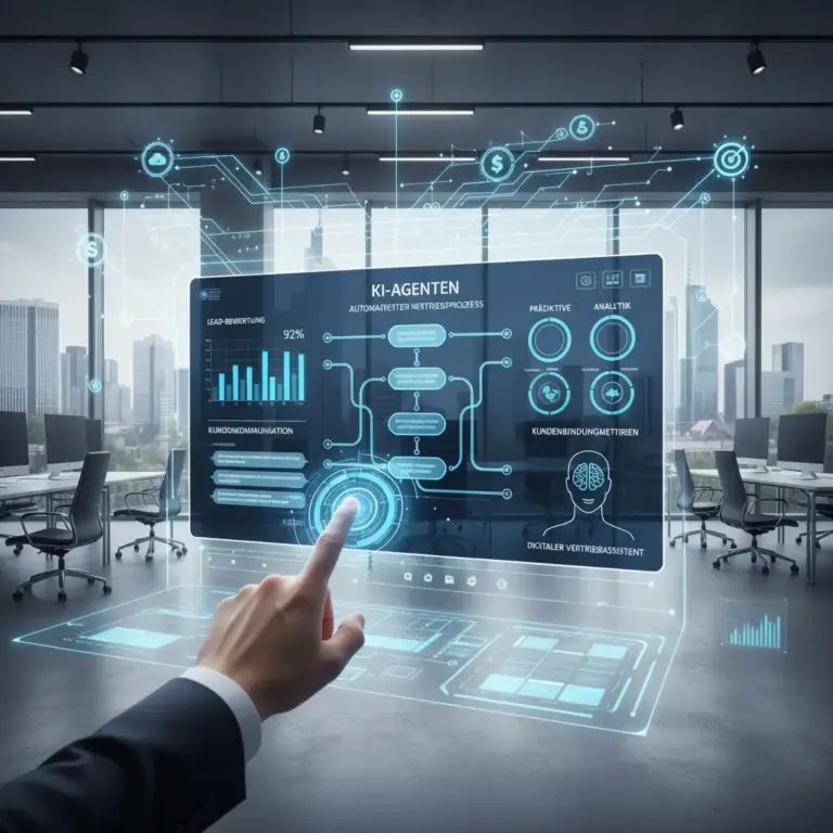 Futuristic Interface For Sales Automation.